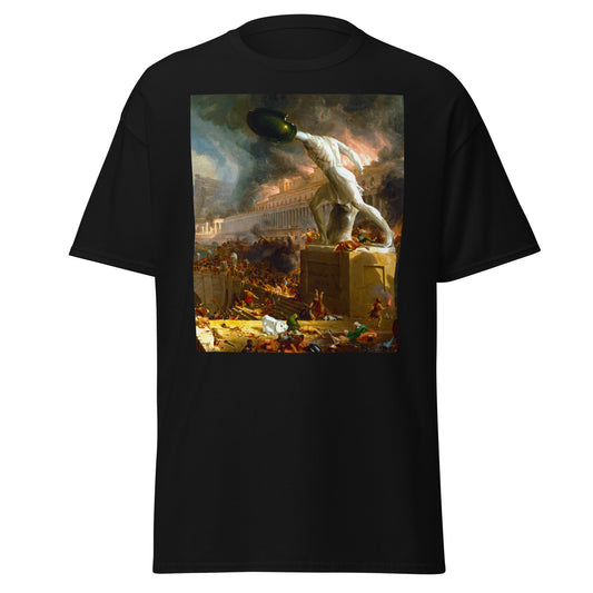 The Course of Empire, Destruction Thomas Cole Painting T-Shirt - Hudson River School American Romanticism Landscape Art Unisex Shirt