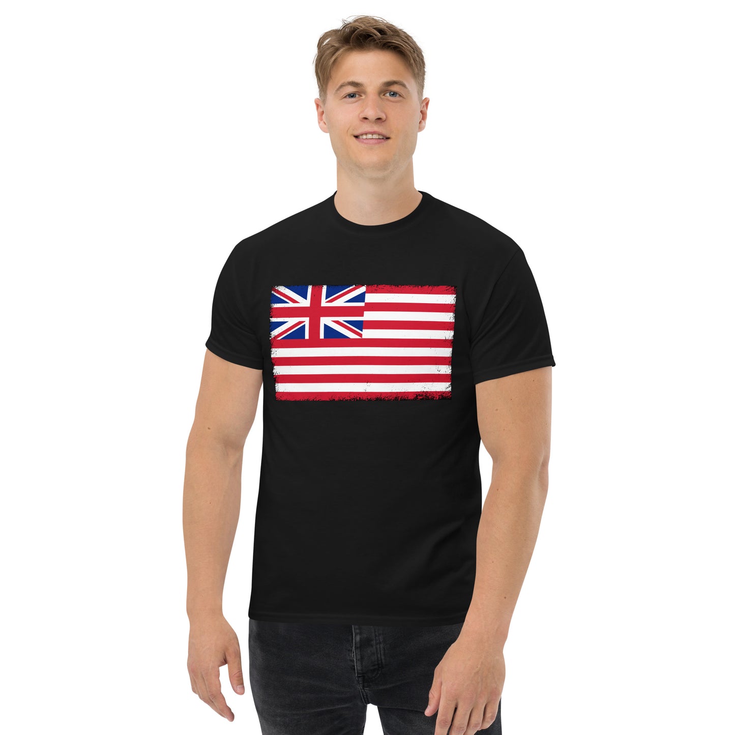 East India Company Flag Distressed T-Shirt - Patriotic British History Shirt - Unisex Black T Shirt Gift