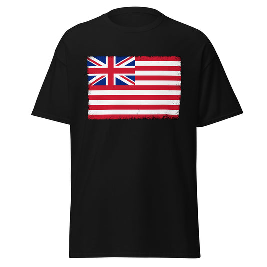 East India Company Flag Distressed T-Shirt - Patriotic British History Shirt - Unisex Black T Shirt Gift