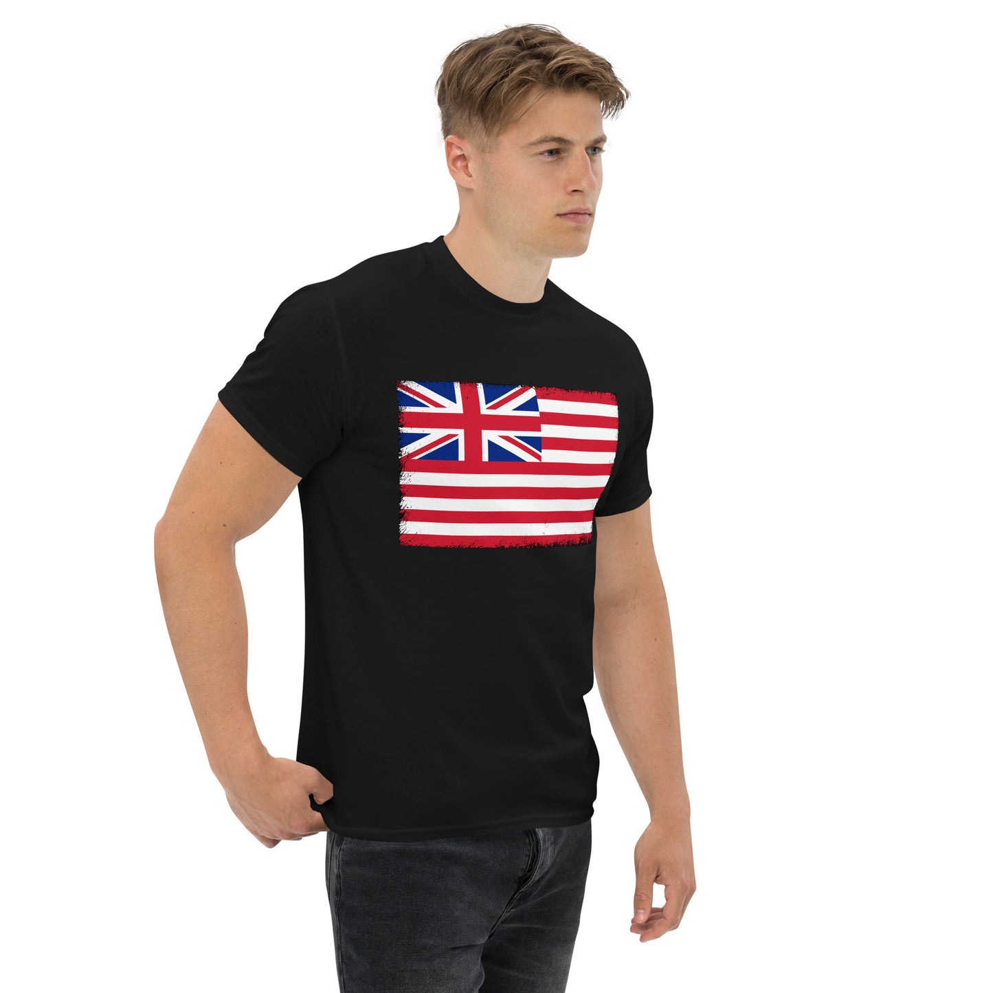 East India Company Flag Distressed T-Shirt - Patriotic British History Shirt - Unisex Black T Shirt Gift